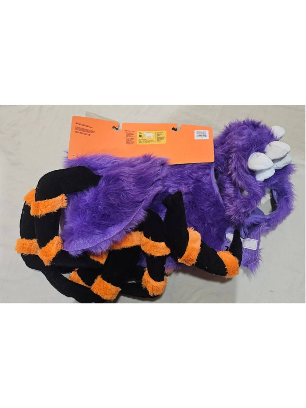 Boots & Barkley Dog Pet Costume Purple Orange Monster Spider Size XL